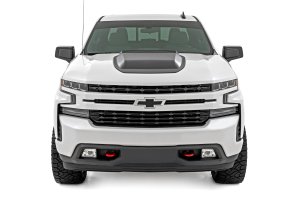Chevrolet Silverado 1500 Hood Scoop - Rough Country - Slate Gray - '19-'24 Chevrolet Silverado 1500 Hood Scoop - Rough Country - Slate Gray - '19-'24